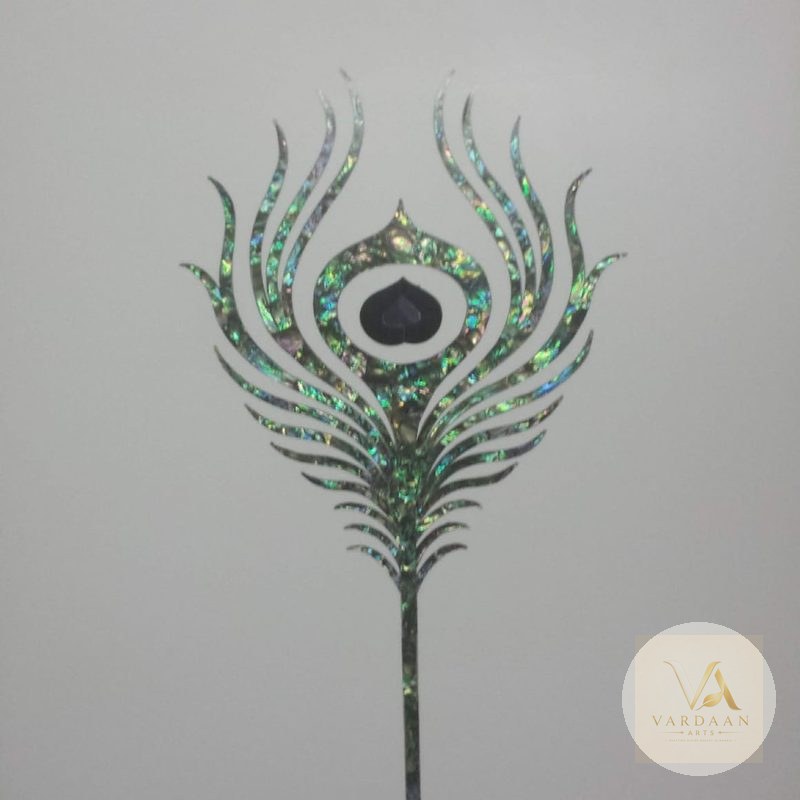 Mother-of-Pearl Dining Top — hand-carved Makrana marble Inlay Work Art for home by Vardaan Arts