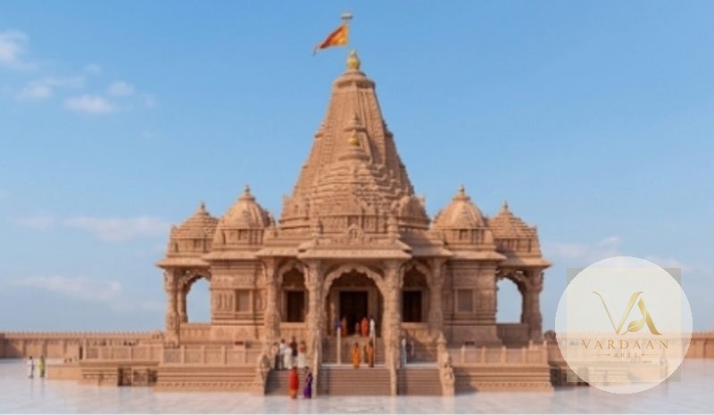 Multi-Shikhar Marble Mandap — hand-carved Makrana marble Outdoor Temples for home by Vardaan Arts